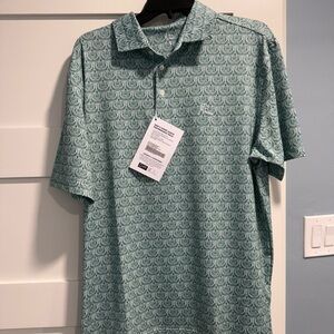 Rhoback Baylor McLane Stadium Green Polo Shirt